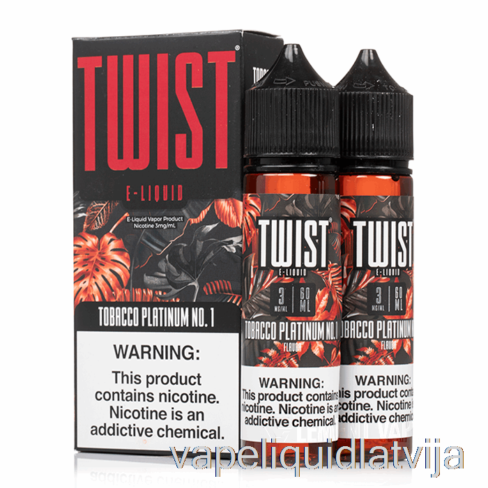 Tabakas Platīna Nr. 1 - Twist E-liquid - 120ml 12mg Vape šķidrums